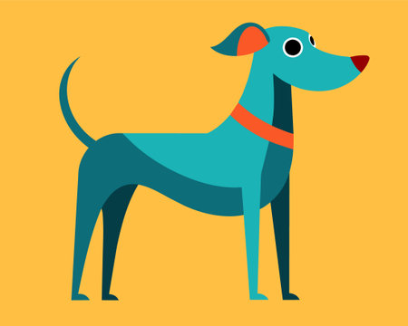 Dog icon. Flat illustration of dog vector icon for web design. - 229379256