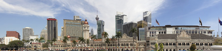 Kuala lumpur malaysia city skyline from merdeka square panorama Stock Photo