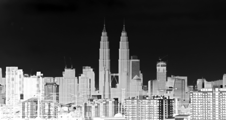 Artistic sketch of kuala lumpur