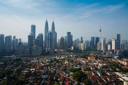 Downtown district kuala lumpur skyline kuala lumpur malaysia