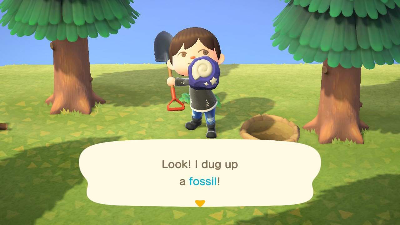 animal crossing new horizons finding a new fossil