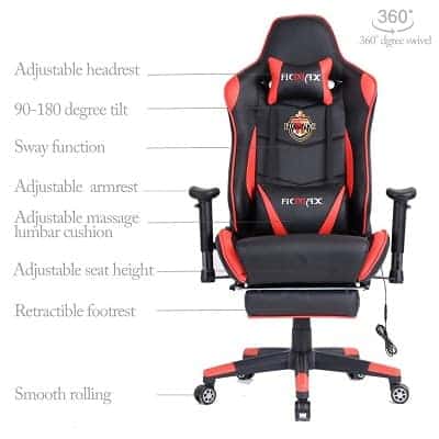 ficmax gaming chair review 2018