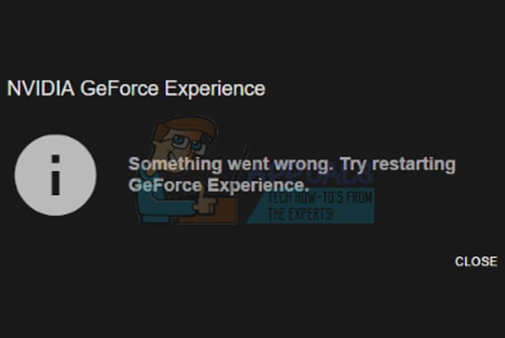 Geforce Experience Not Loading