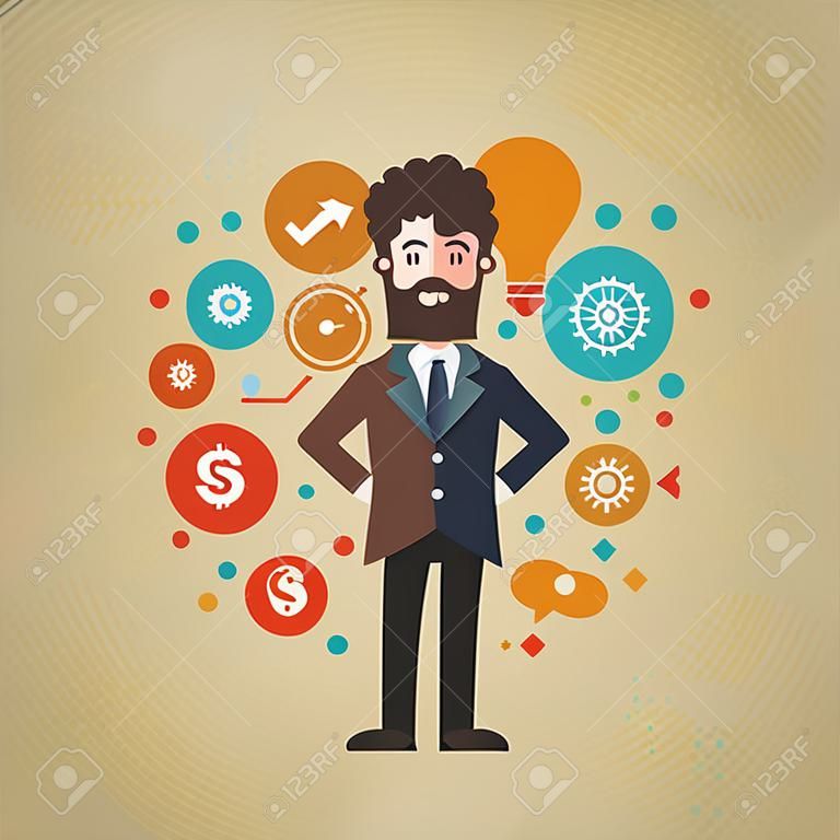 Businessman concept vector design