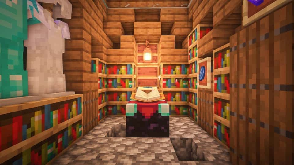 Minecraft Enchanting Room Design from Typface