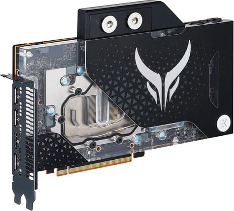Graphics card with waterblock